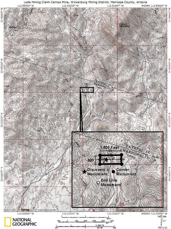 Wickenburg AZ Gold Mining Claim with tunnels, mineshaft and tailings mining claim - Photo 3